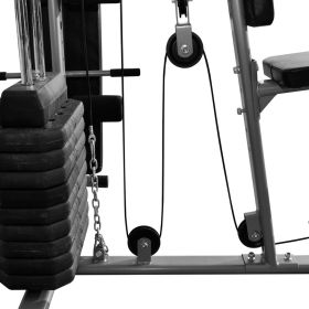 vidaXL Multi-functional Home Gym 143.3lb (Option: as picture)