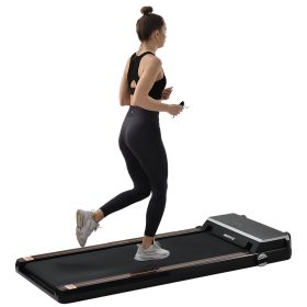 Under Desk Treadmill 2.5HP Slim Walking Treadmill 265LBS Electric Treadmill with APP Bluetooth Remote Control LED Display (Installation Free) (Option: as picture)